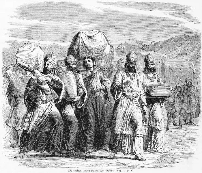 Framed Print : The Levites carry the sacred vessels