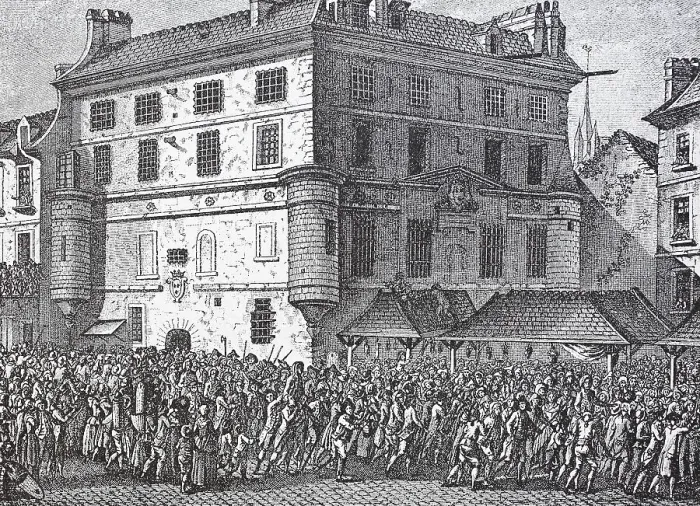Framed Print : Liberation of the soldiers from the military prison in the Abbey