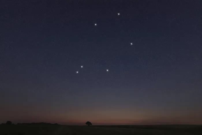 Framed Print : Libra star constellation, Night sky