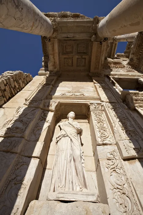 Framed Print : The Library of Celsus is an ancient building in Ephesus Framed Print : The Library of Celsus is an ancient building in Ephesus