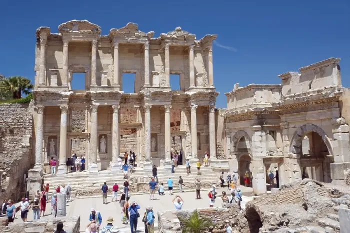 Framed Print : Library of Celsus, antique city of Ephesus