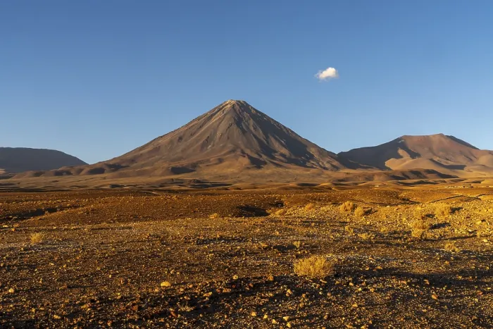 Framed Print : Licancabur volcano at dusk, San Pedro de Atacama