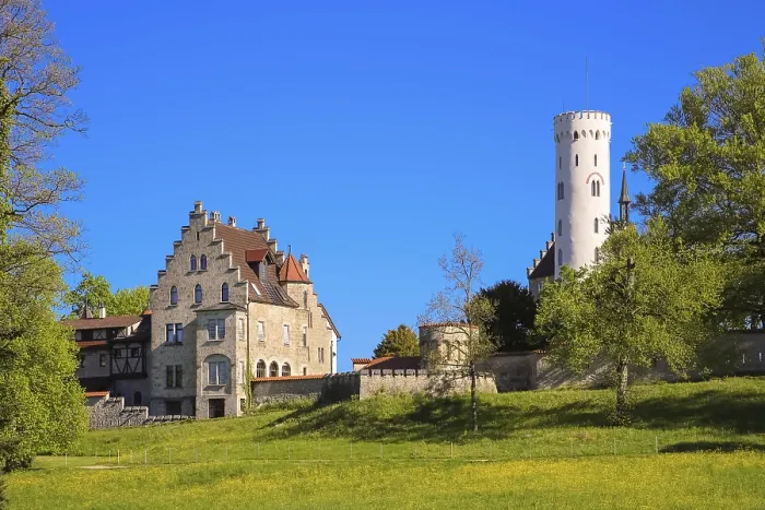Framed Print : Lichtenstein Castle, fairytale castle of Wurttemberg