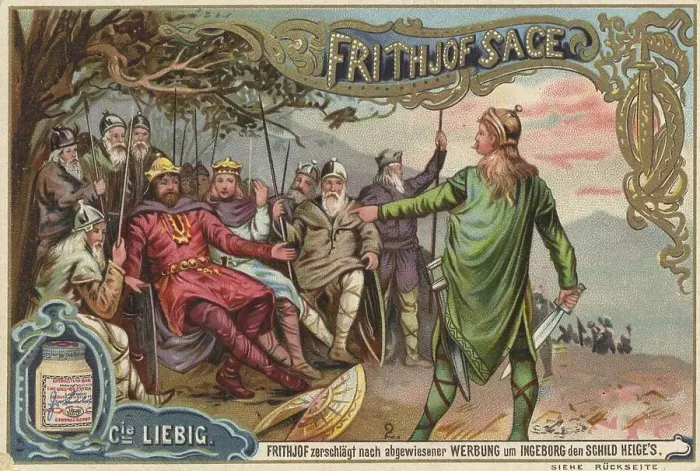 Framed Print : Liebig picture series Frithjof Sage Framed Print : Liebig picture series Frithjof Sage
