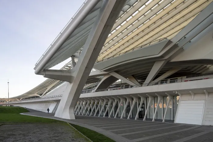 Framed Print : Liege, Liege-Guillemins railway station