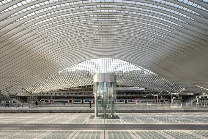 Framed Print : Liege, Liege-Guillemins railway station
