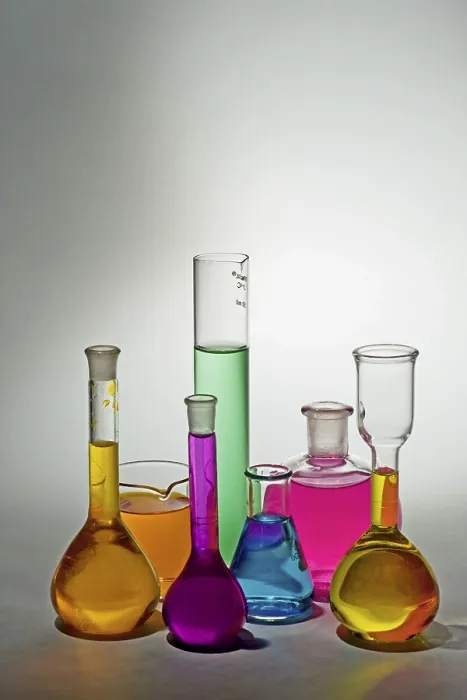 Framed Print : Still life, science chemical