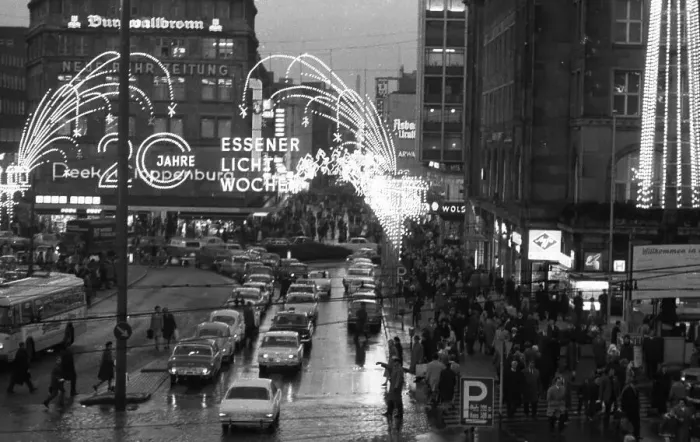 Framed Print : The Light Weeks in the city of Essen
