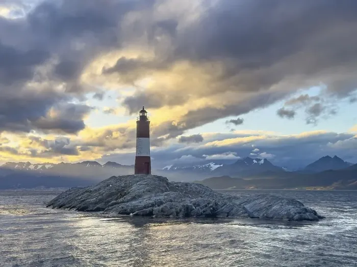 Framed Print : Lighthouse Faro Les Eclaireurs at sunset Framed Print : Lighthouse Faro Les Eclaireurs at sunset