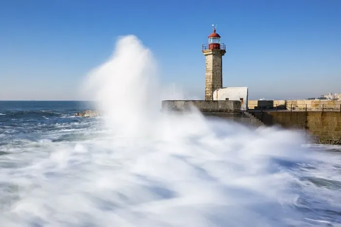 Framed Print : Lighthouse Foz do Douro, Grande Porto