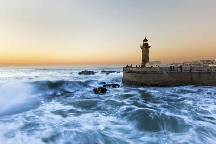 Framed Print : Lighthouse Foz do Douro, Grande Porto