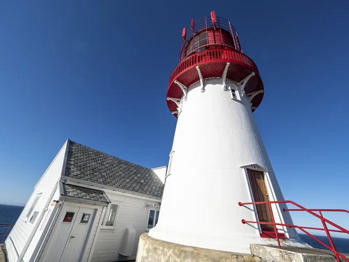 Framed Print : Lighthouse at Kap Lindesnes, the most souther lighthouse of Norway