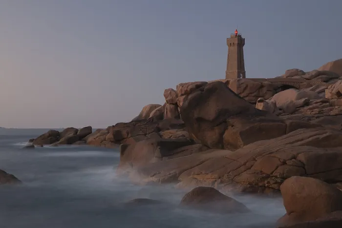 Framed Print : Lighthouse Mean Ruz at Ploumanach Framed Print : Lighthouse Mean Ruz at Ploumanach