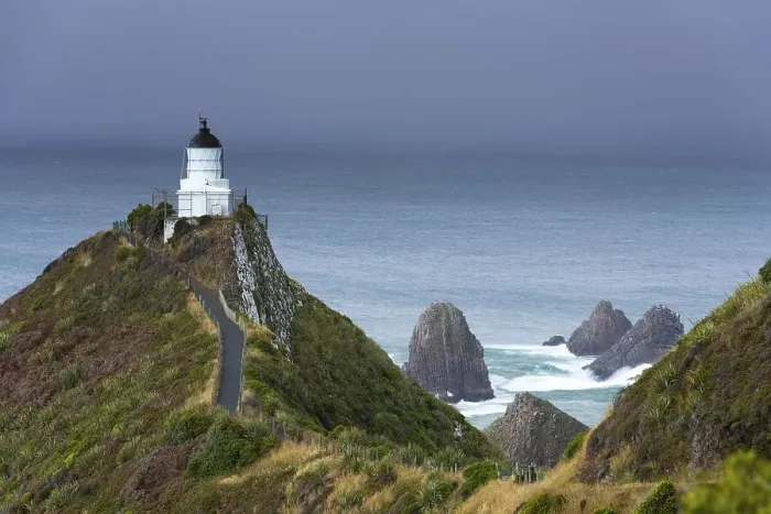 Framed Print : The Lighthouse at Nugget Point