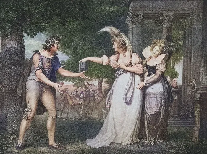 Framed Print : As you like it. Act I. Scene II