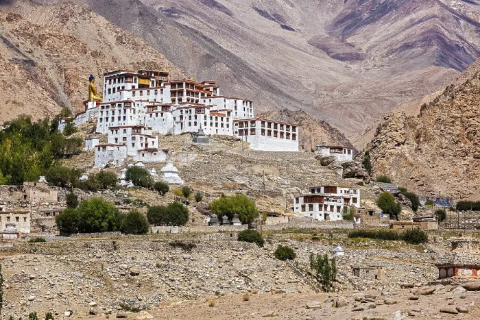 Framed Print : Likir Gompa Tibetan Buddhist monastery in Himalayas Framed Print : Likir Gompa Tibetan Buddhist monastery in Himalayas