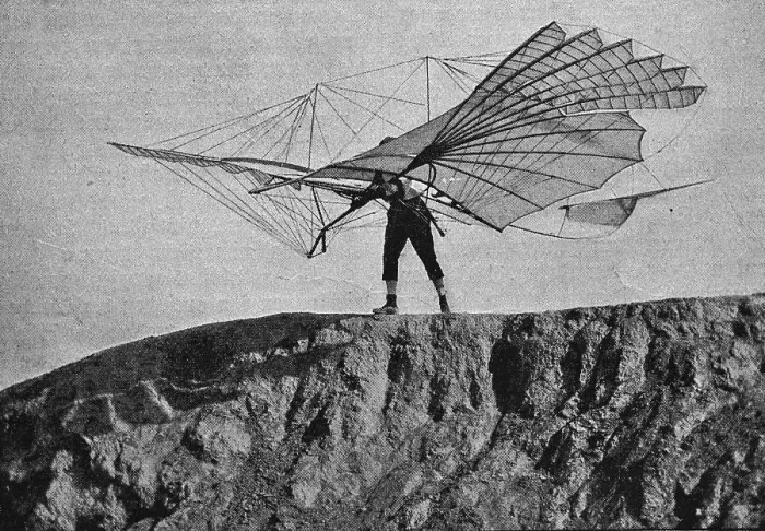 Framed Print : Lilienthal's flying apparatus Framed Print : Lilienthal's flying apparatus
