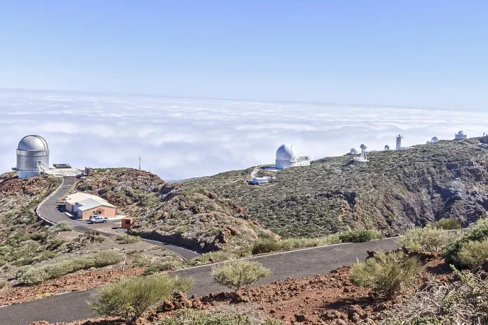 Framed Print : Line Of Telescopes La Palma Spain Framed Print : Line Of Telescopes La Palma Spain