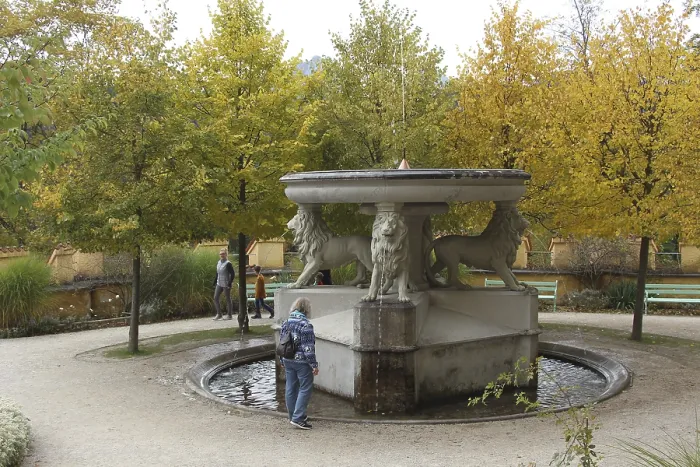 Framed Print : Lion fountain in the inner courtyard of Hohenschwangau Castle near Fussen Framed Print : Lion fountain in the inner courtyard of Hohenschwangau Castle near Fussen
