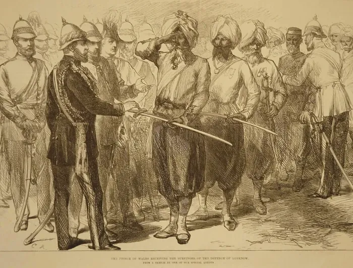 Framed Print : Lithographs The Prince of Wales Receiving survivors of Defence of Lucknow, Uttar Prades h, India, As ia Framed Print : Lithographs The Prince of Wales Receiving survivors of Defence of Lucknow, Uttar Prades h, India, As ia