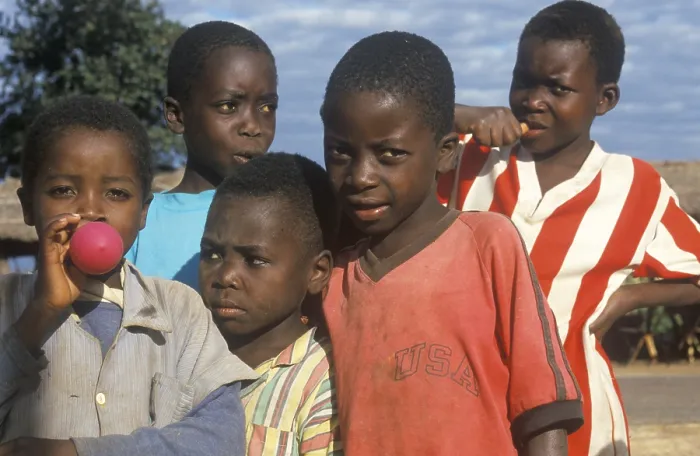Framed Print : Little boys posing for camera, Salima Framed Print : Little boys posing for camera, Salima