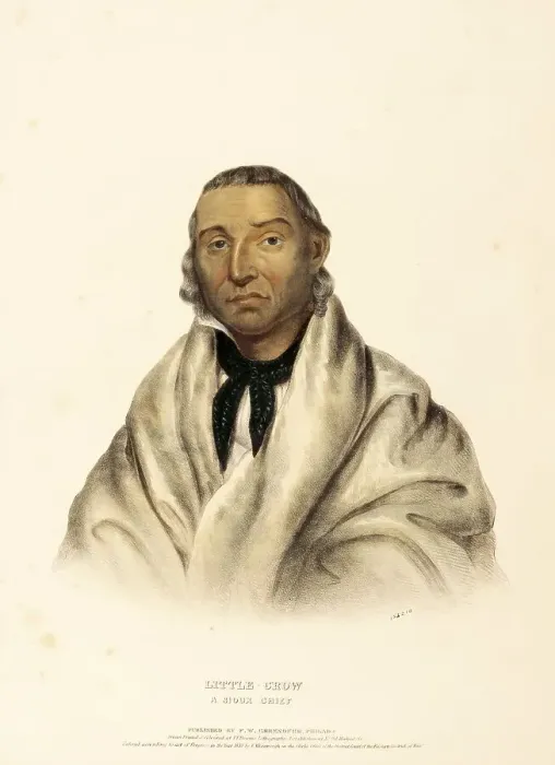 Framed Print : Little Crow. A Sioux Chief (1838) Framed Print : Little Crow. A Sioux Chief (1838)