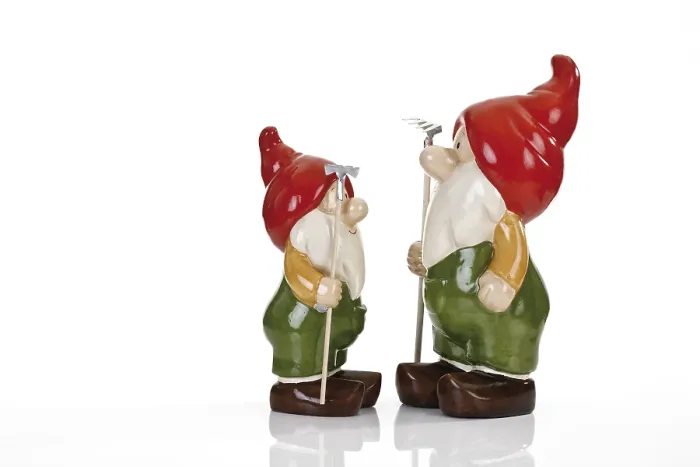 Framed Print : Two little garden gnomes Framed Print : Two little garden gnomes