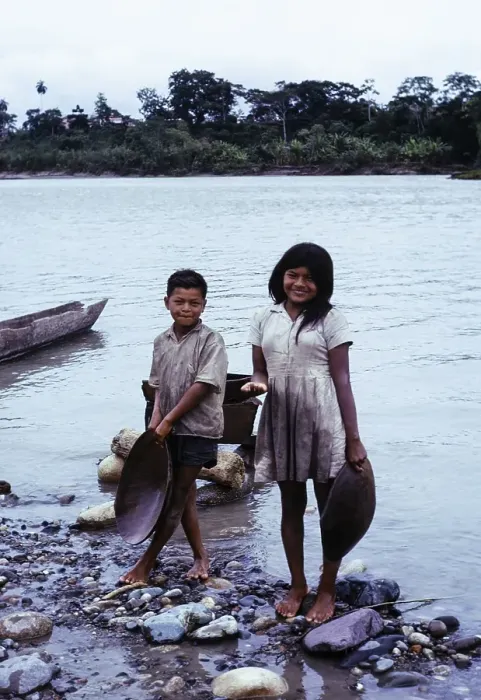 Framed Print : Local indigenous children Rio Napa, Ecuador, Amazon Basin, South America 1974, South America Framed Print : Local indigenous children Rio Napa, Ecuador, Amazon Basin, South America 1974, South America