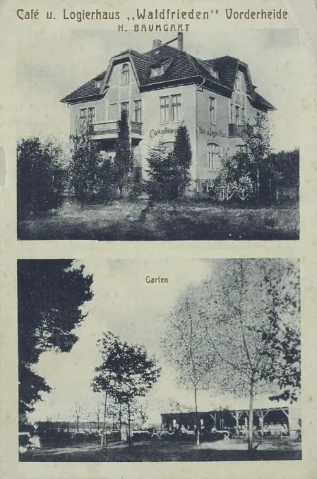 Framed Print : Logierhaus Waldfrieden in Vorderheide