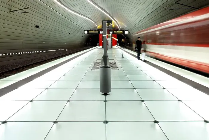 Framed Print : Lohring Underground Station, Bochum