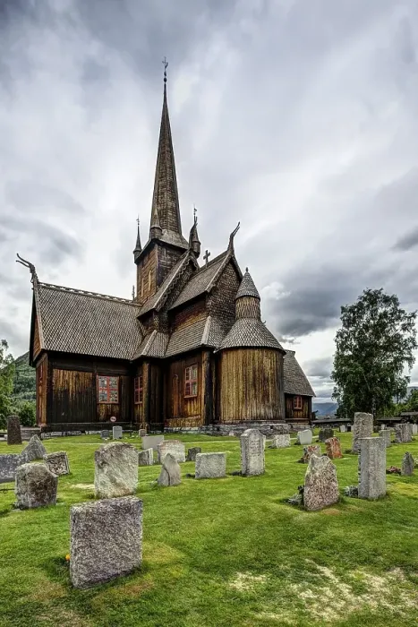 Framed Print : Lom Stave Church, Lom, Oppland, Norway, Europe Framed Print : Lom Stave Church, Lom, Oppland, Norway, Europe