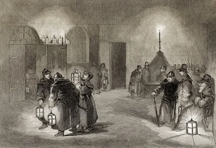 Framed Print : Londoner Waechter, 19. Jahrhundert