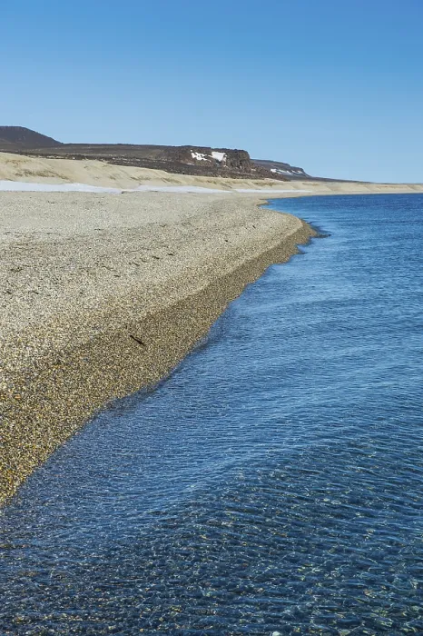 Framed Print : Long deserted beach, Torellneset, Svalbard, Arctic Framed Print : Long deserted beach, Torellneset, Svalbard, Arctic