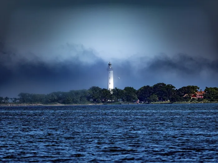 Framed Print : Long Erik lighthouse, Long Erik