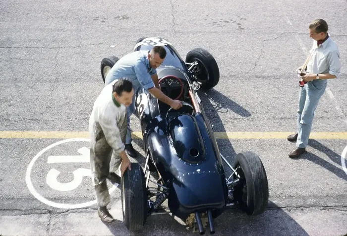 Framed Print : Lotus Climax racing car driven by Stirling Moss Formula 1 Italian Grand Prix, Monza 1961