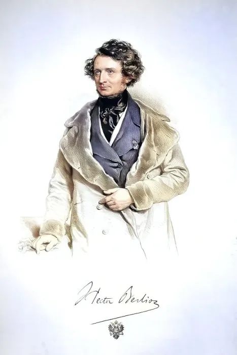 Framed Print : Louis Hector Berlioz (born 11 December 1803 in La Cote-Saint-Andre)