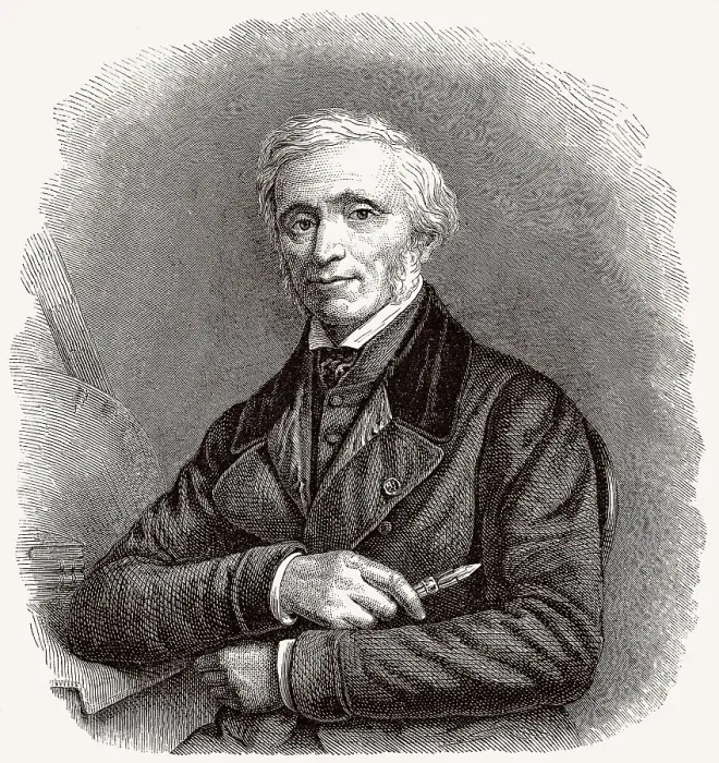 Framed Print : Louis Hersent, 1777-1860, ein franzoesischer Maler
