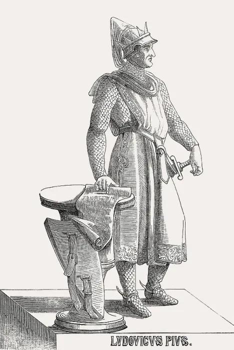 Framed Print : Louis the Pious, Louis le Pieux