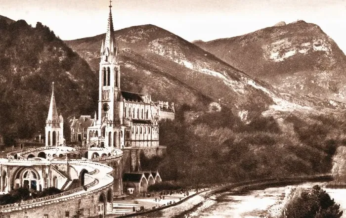 Framed Print : Lourdes Departement Hautes-Pyrenees France about 1930 Framed Print : Lourdes Departement Hautes-Pyrenees France about 1930