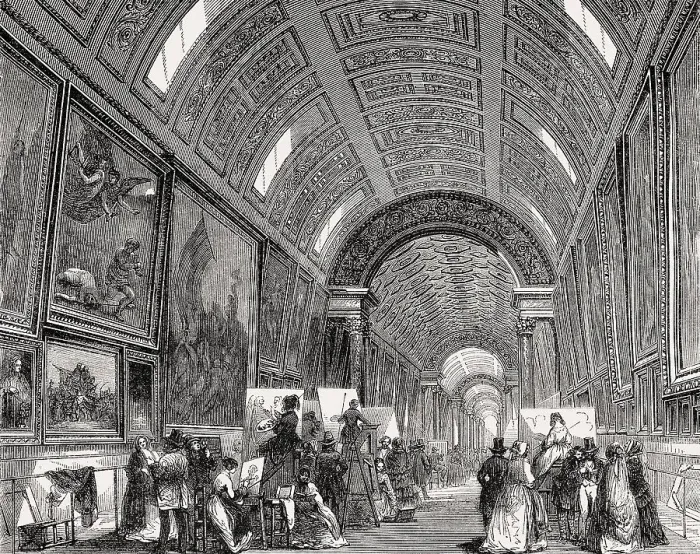 Framed Print : The Louvre Palace, French museum