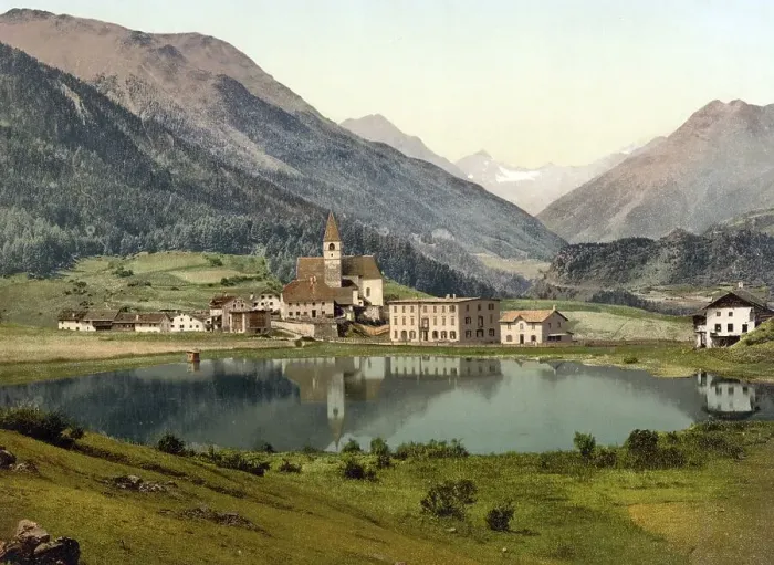 Framed Print : Lower Engadine, Tarasp, Fontana Framed Print : Lower Engadine, Tarasp, Fontana