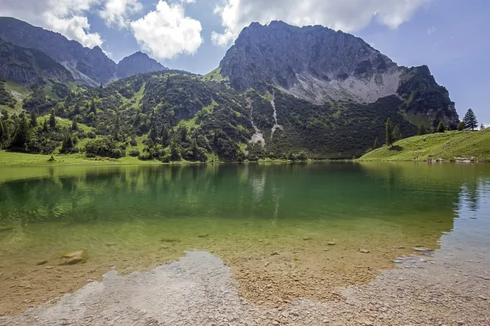 Framed Print : Lower Gaissalpsee, behind Rubihorn