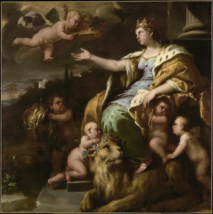 Framed Print : Luca Giordano (born 18 October 1634)