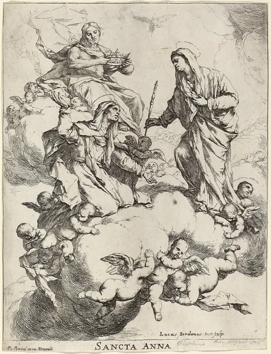 Framed Print : Luca Giordano (born 18 October 1634)