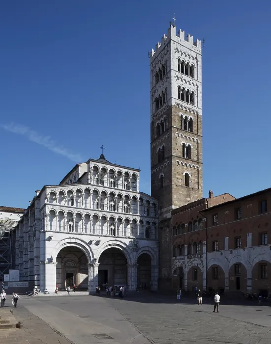 Framed Print : Lucca, cathedral from the north-west Framed Print : Lucca, cathedral from the north-west