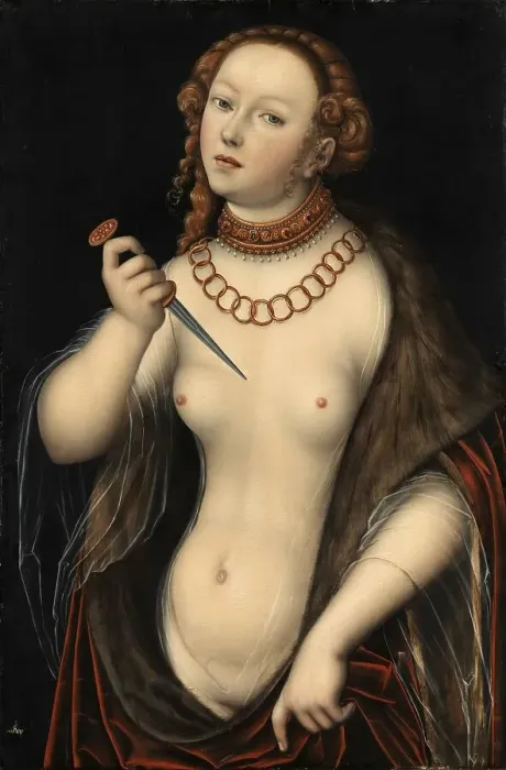 Framed Print : Lucretia with the Dagger, Traditionally the work is considered to be a portrait of Lucretia Borgia Framed Print : Lucretia with the Dagger, Traditionally the work is considered to be a portrait of Lucretia Borgia