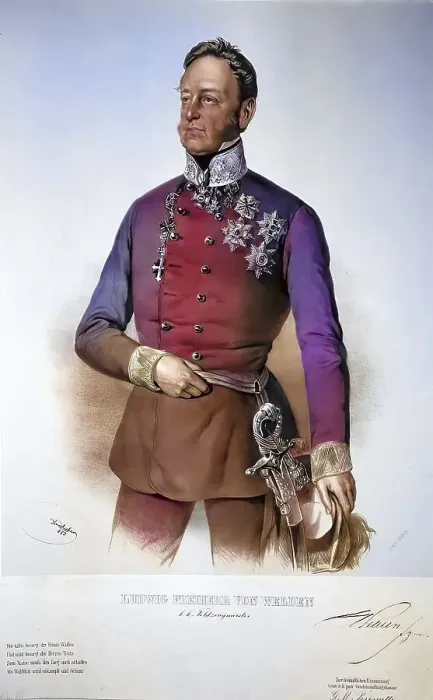 Framed Print : Ludwig Freiherr von Welden (born 10)