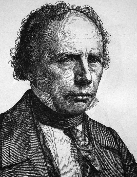 Framed Print : Ludwig Uhland, 1787 - 1862, poet