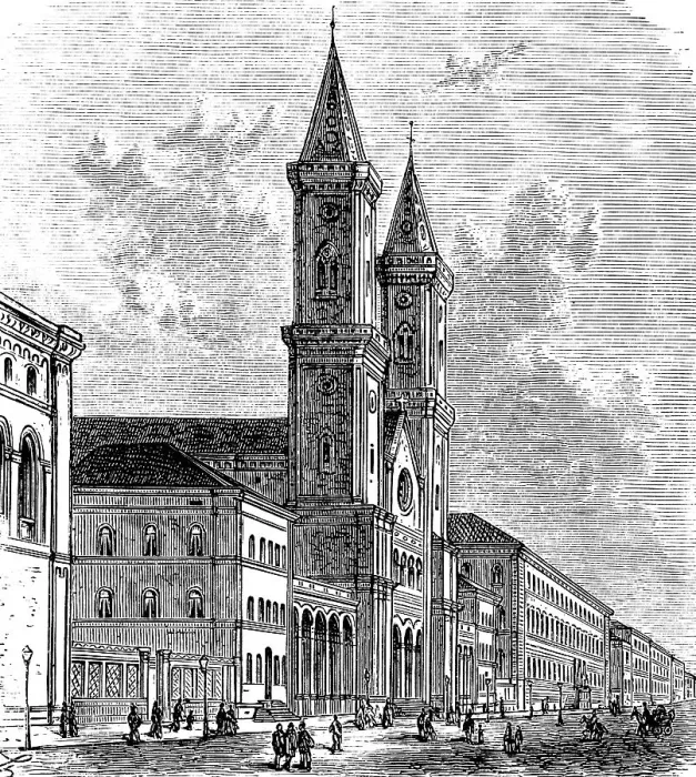 Framed Print : Ludwigskirche in Munich, St Ludwig