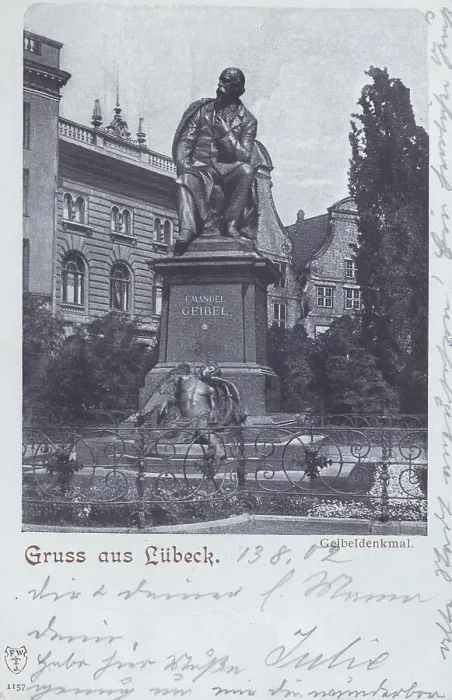 Framed Print : Luebeck, Geibelplatz, Schleswig-Holstein